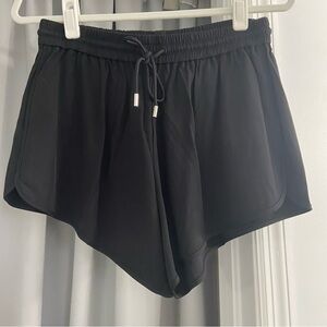 ATM Black Jogger Drawstring Dress Shorts Small NWT